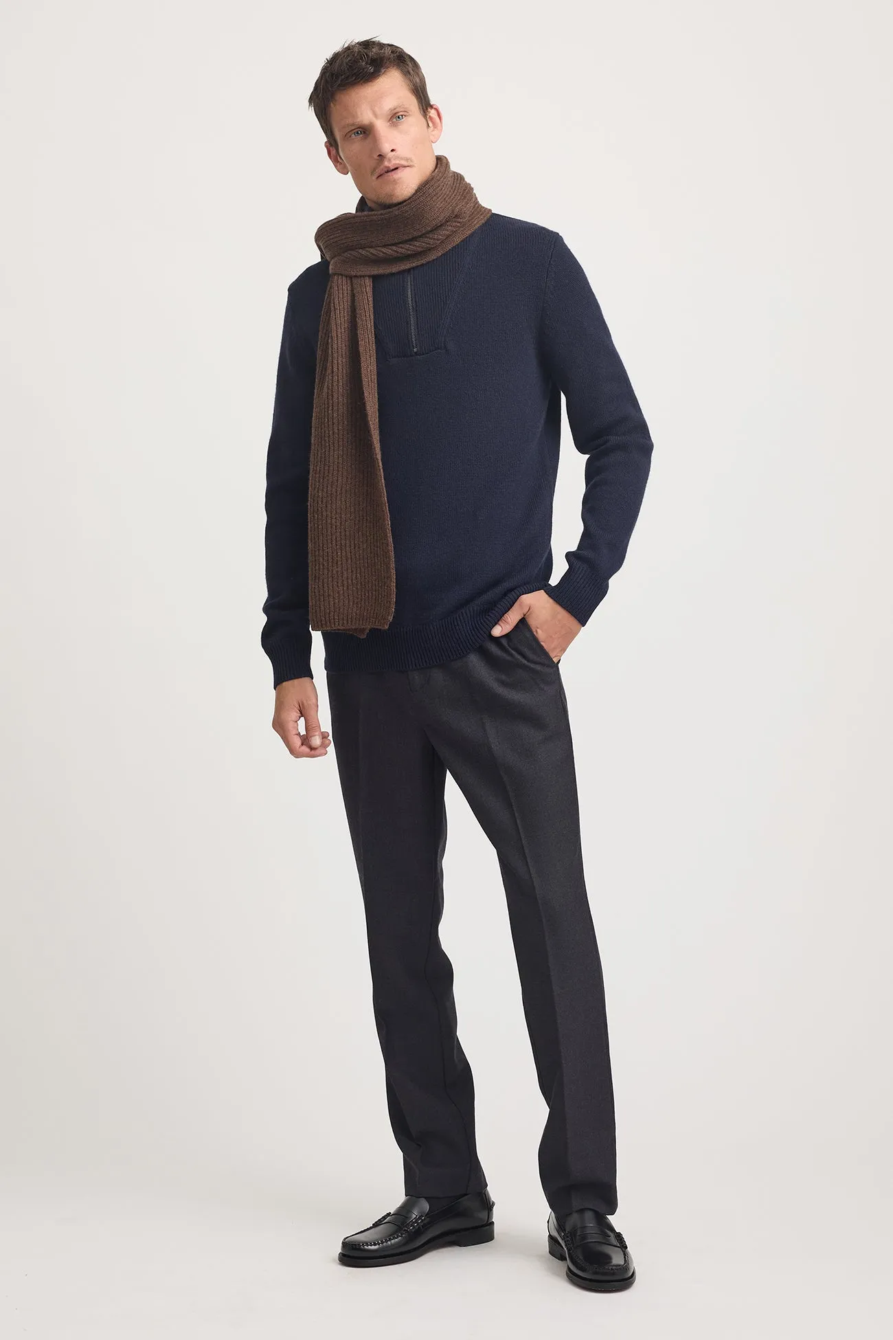 Rib Knit Scarf | Otter