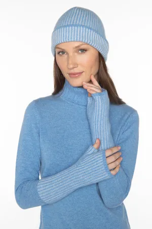 Ribbed cashmere Texting Gloves LFAC4-154