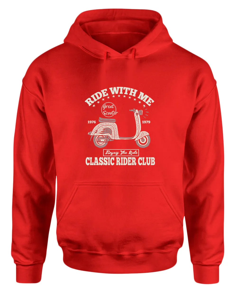Ride with me classic rider club motorcycle hoodie