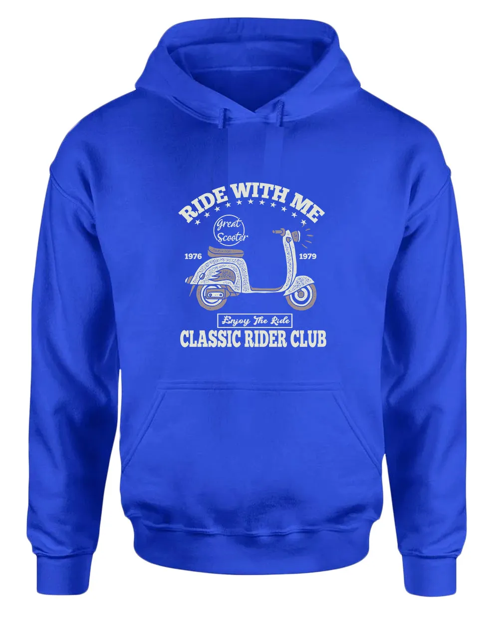 Ride with me classic rider club motorcycle hoodie