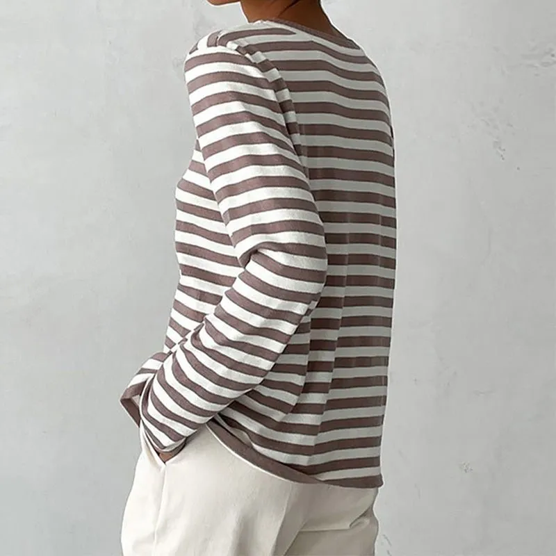 Robina - Lightweight Elegant Stripes Woman's T Shirt