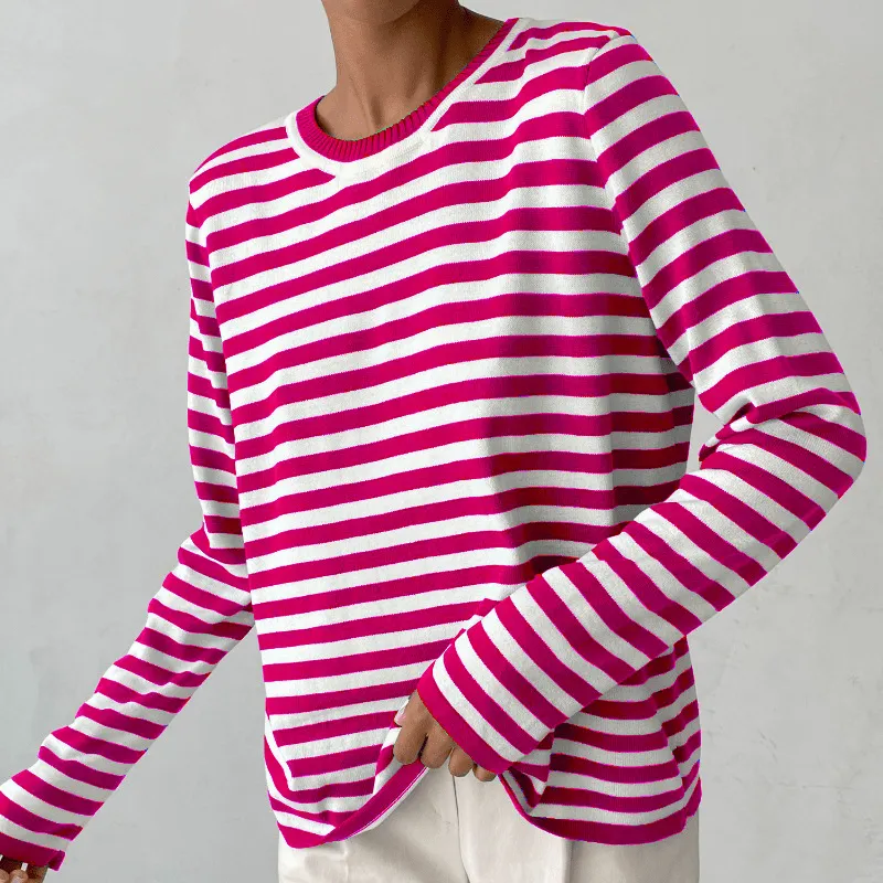 Robina - Lightweight Elegant Stripes Woman's T Shirt
