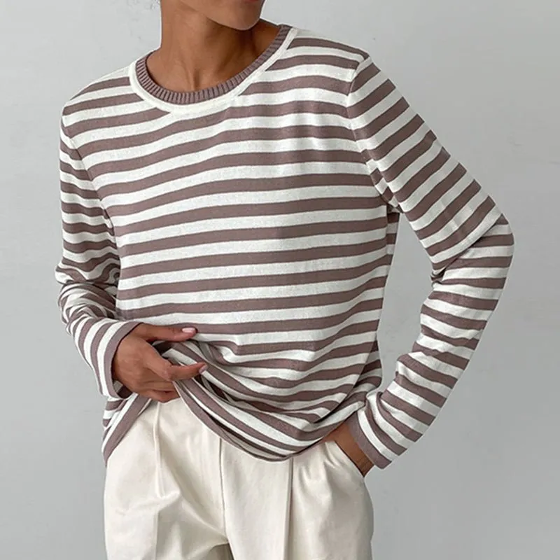 Robina - Lightweight Elegant Stripes Woman's T Shirt