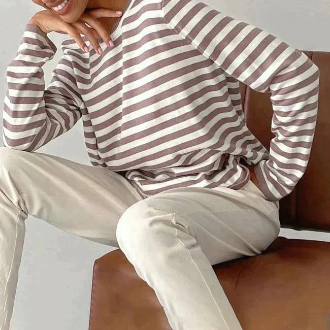 Robina - Lightweight Elegant Stripes Woman's T Shirt