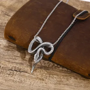 Rock Punk Snake Necklaces for Men