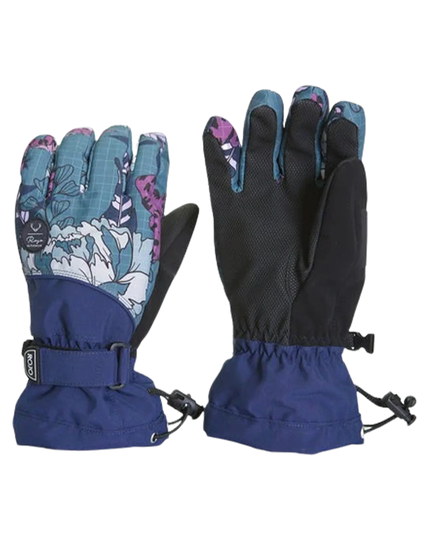Rojo Women's Maximise Snow Glove - Floral Anicamo Stormy Weather