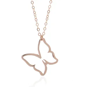 Rose Gold Butterfly Pendant