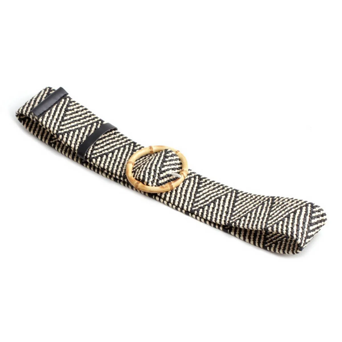 Round Buckle Stretch Belt