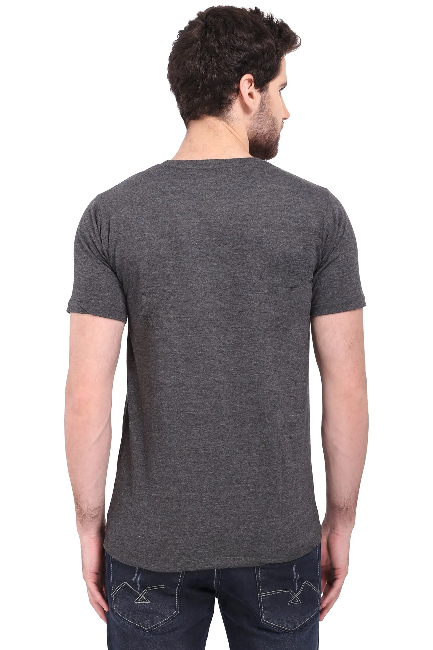 Round Neck Charcoal Grey - T Shirt