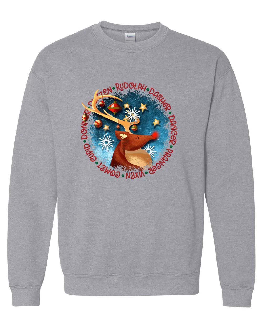 Rudolf dasher Christmas Sweatshirt