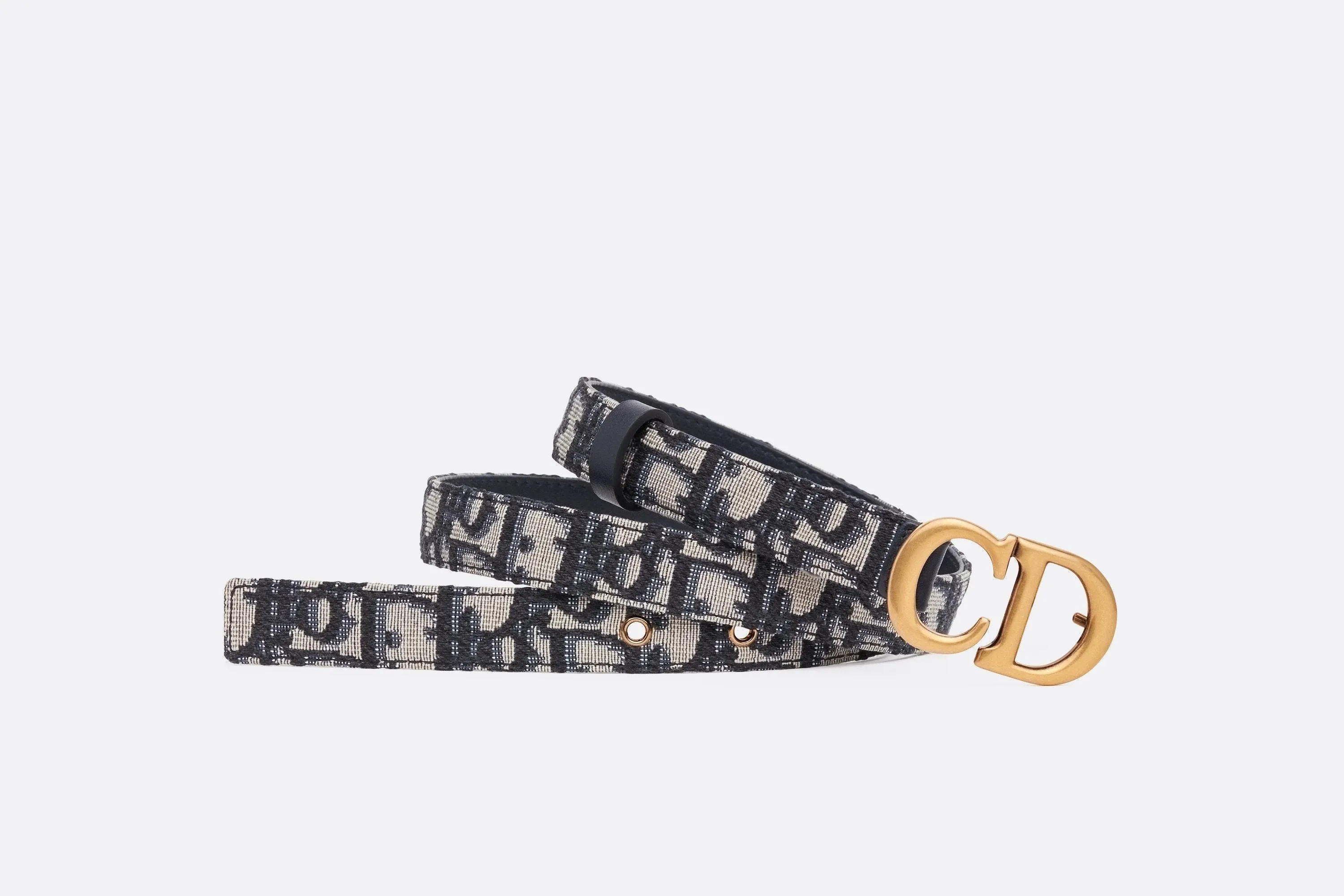 Saddle Belt • Blue Dior Oblique Jacquard, 20 MM