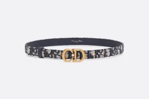 Saddle Belt • Blue Dior Oblique Jacquard, 20 MM