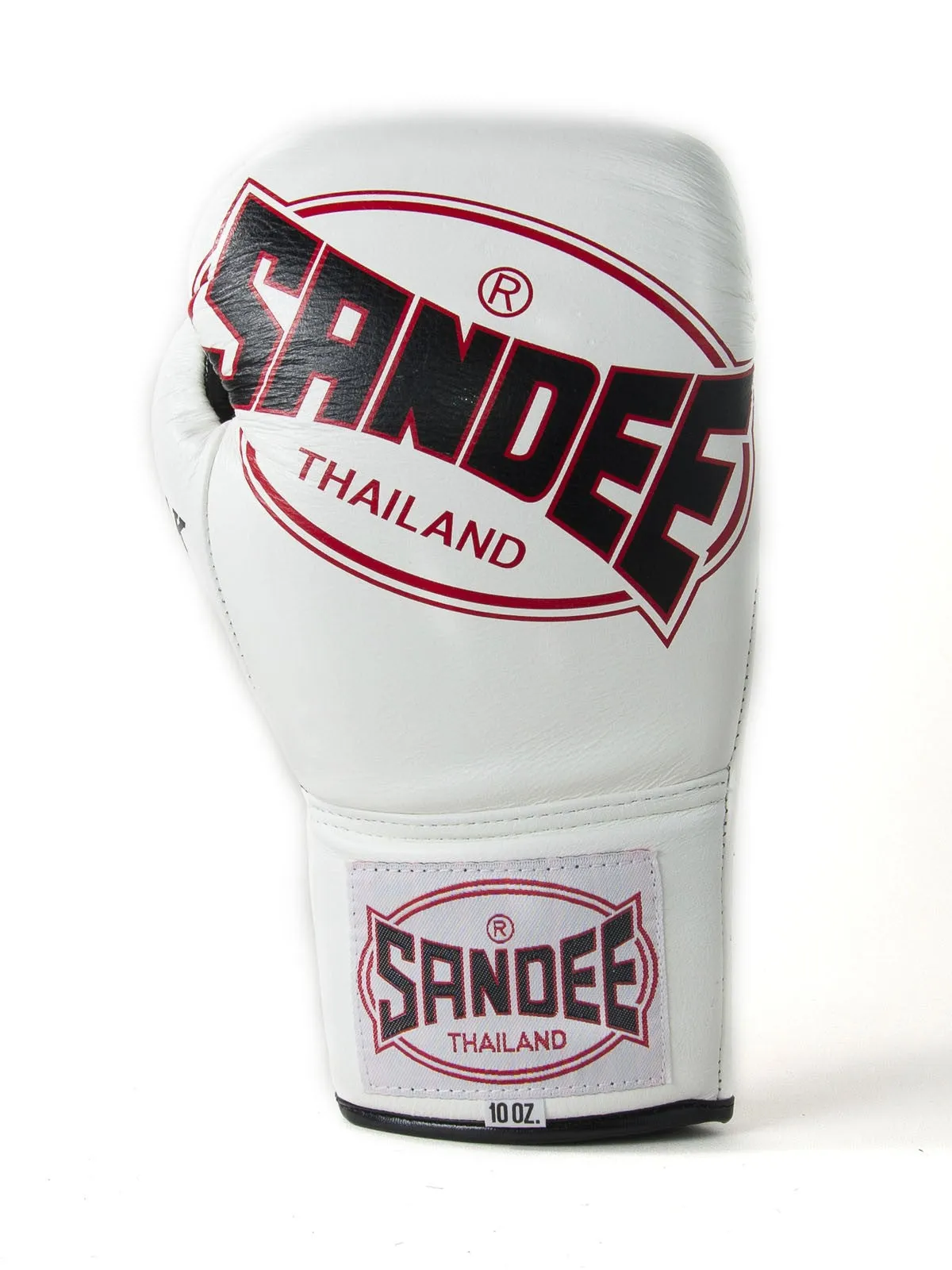 SANDEE COOLTEC PRO FIGHT LEATHER LACE-WHITE/RED