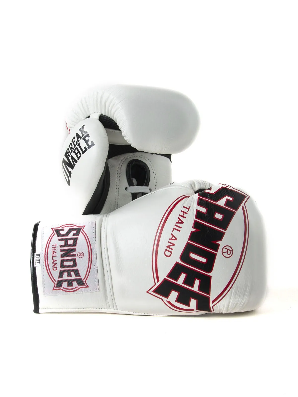 SANDEE COOLTEC PRO FIGHT LEATHER LACE-WHITE/RED