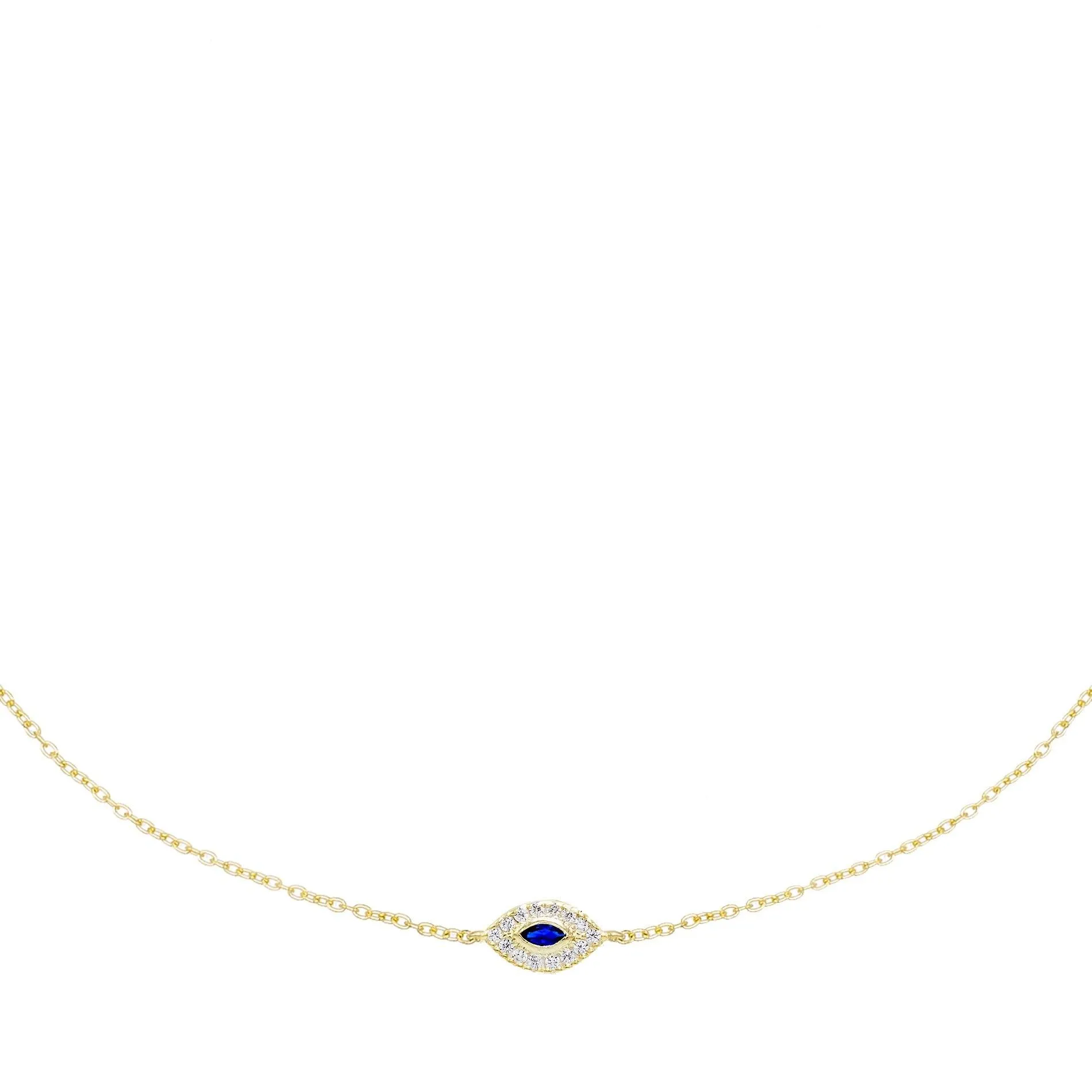Sapphire Evil Eye Choker