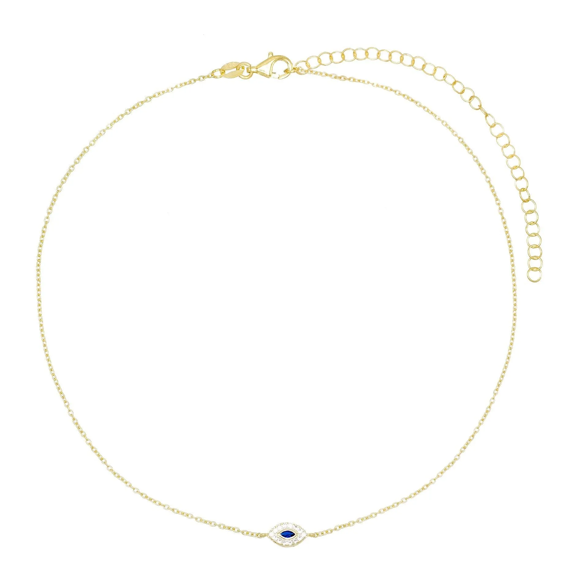 Sapphire Evil Eye Choker