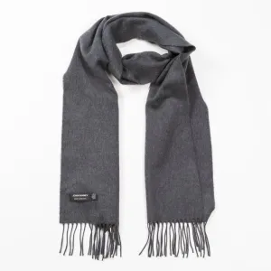 Scarf 100% Fine Merino Wool  106 Solid Charcoal. 106