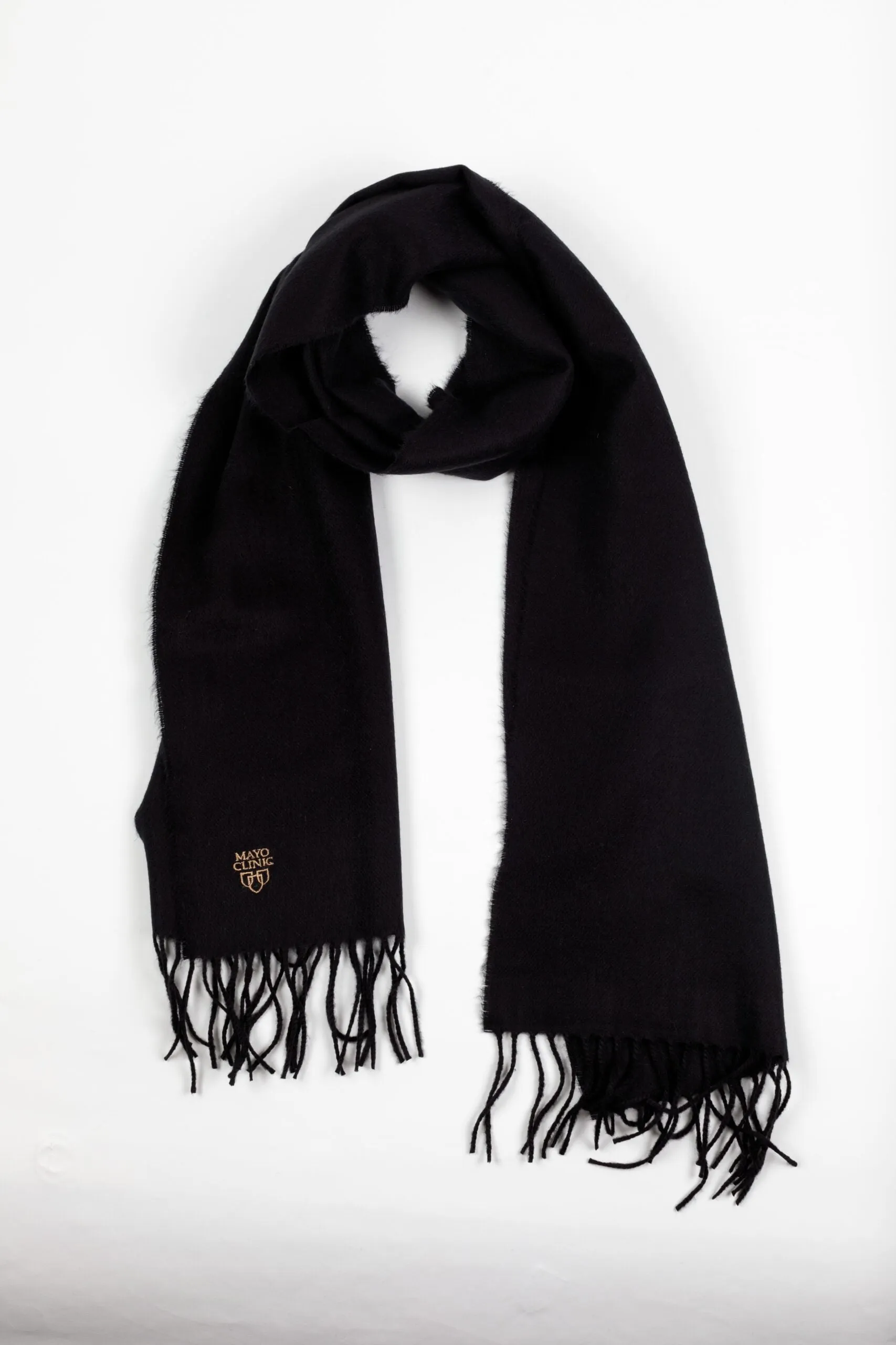 Scarves, embroidered Mayo Clinic logo