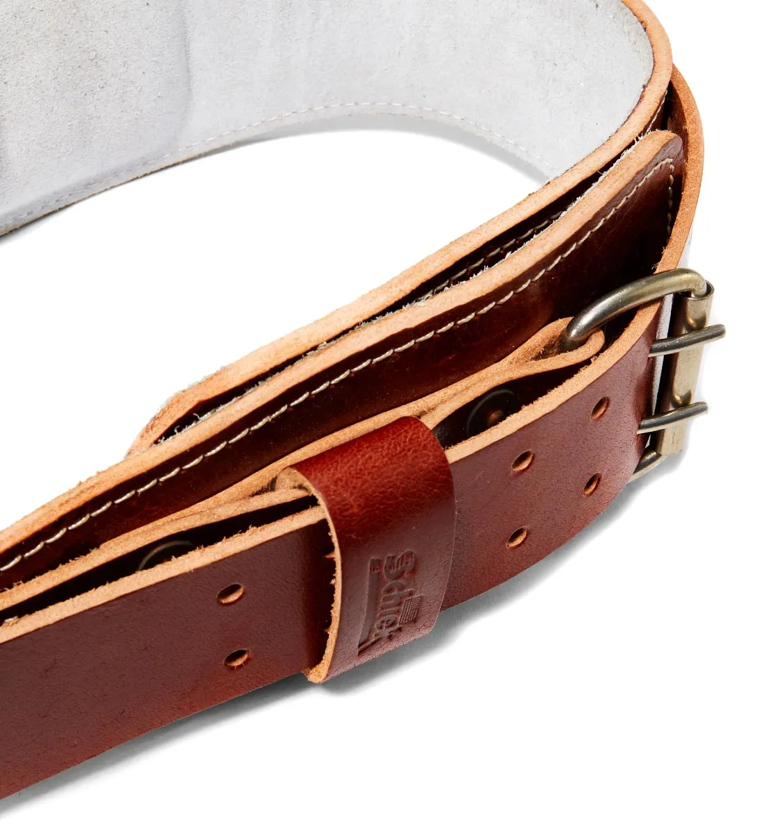 Schiek 4" Power Leather Contour Weight Lifting Belt - Natural Leather