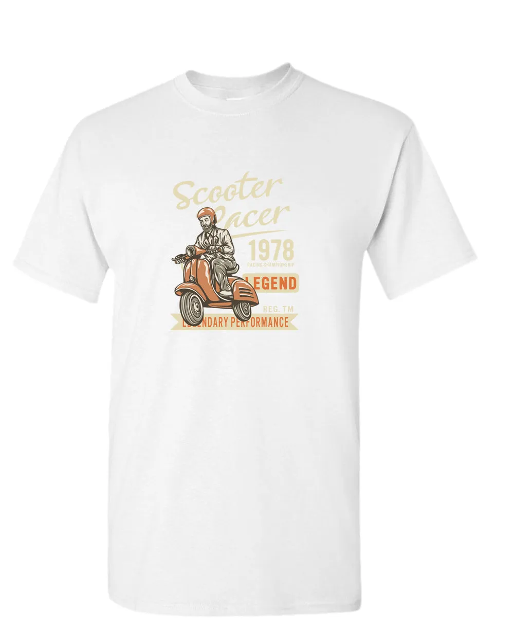 Scooter racer 1978 legend motorcycle t-shirt