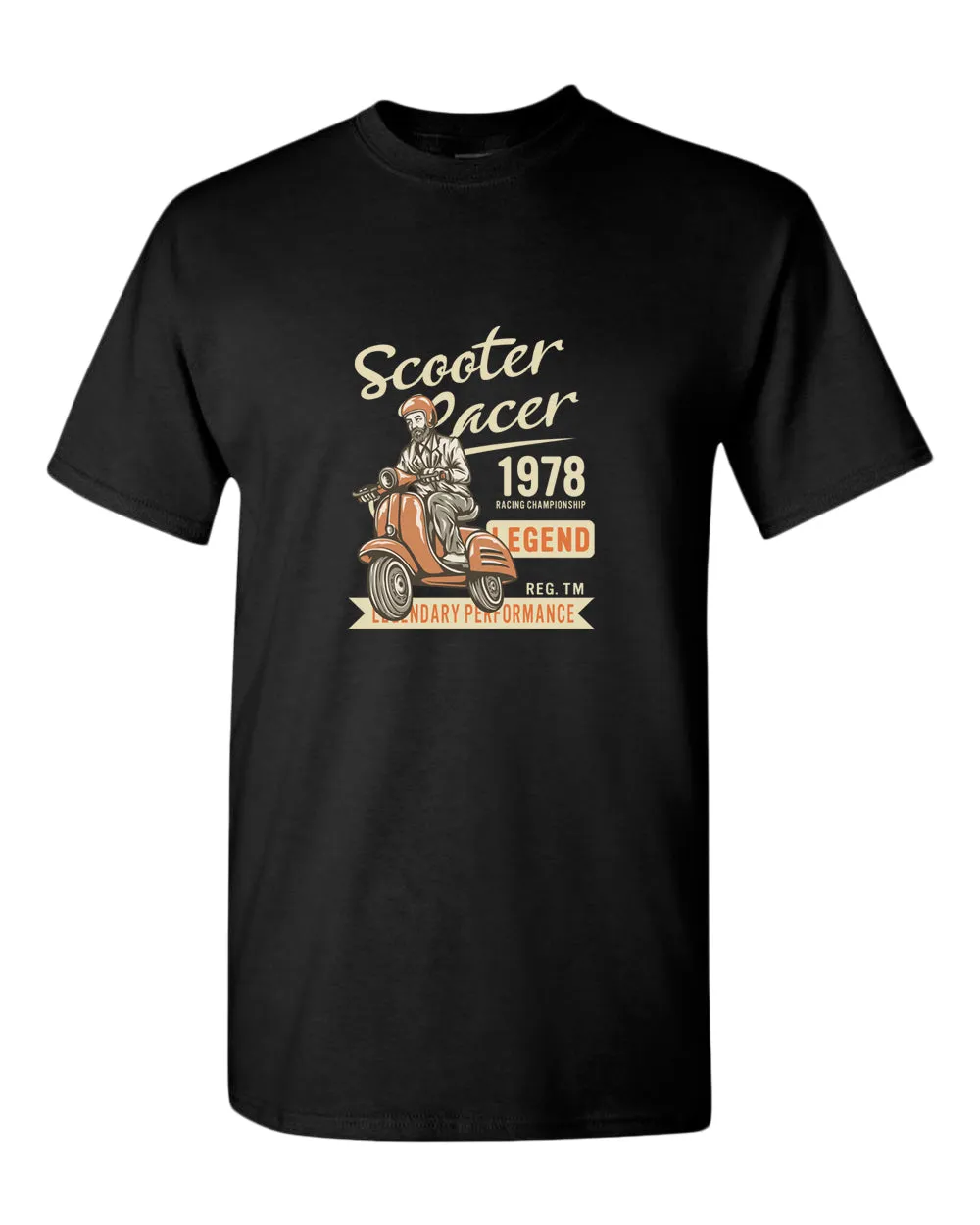 Scooter racer 1978 legend motorcycle t-shirt