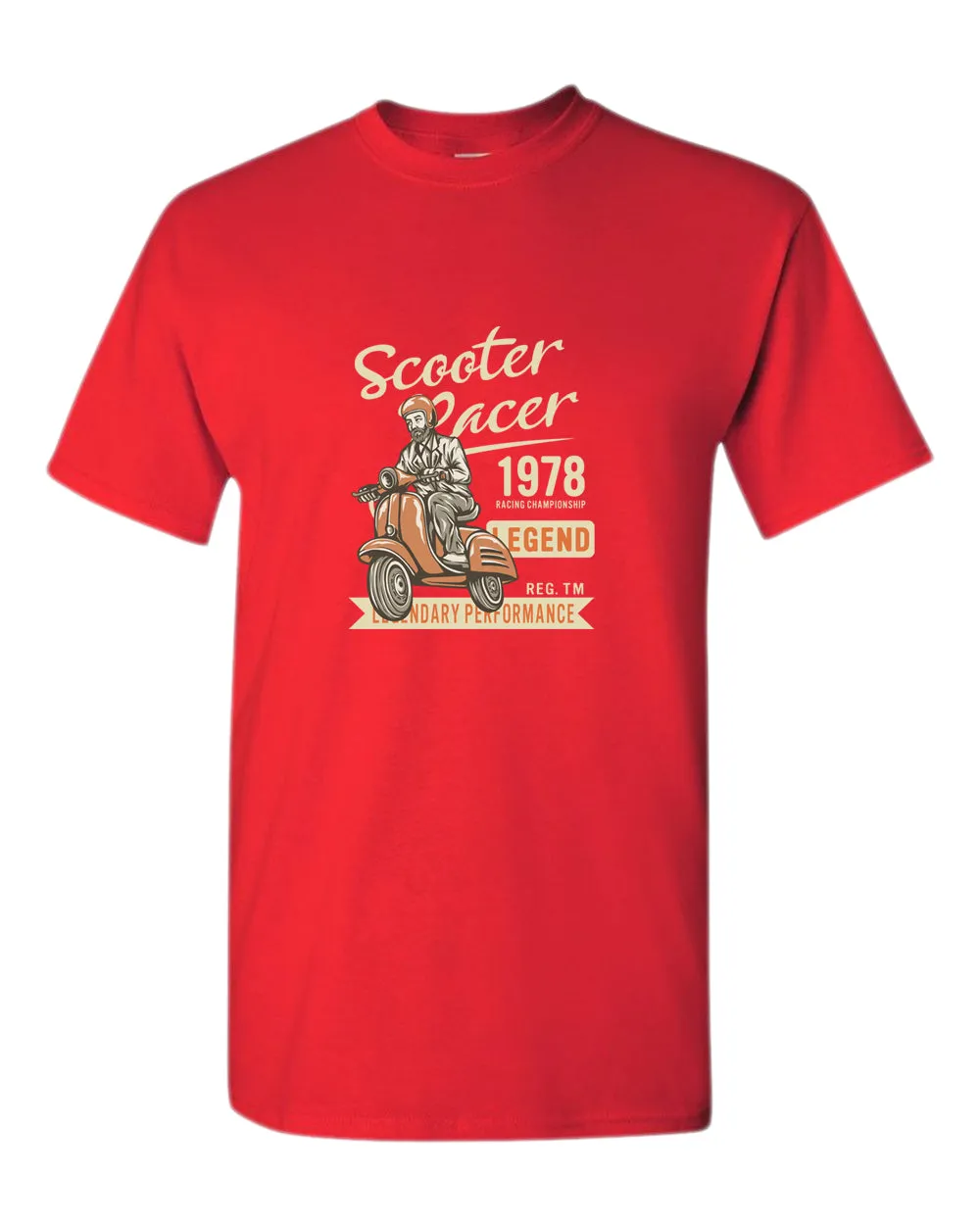 Scooter racer 1978 legend motorcycle t-shirt