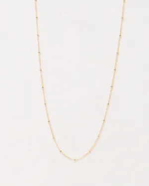 Seed Bead Necklace, Gold Filled