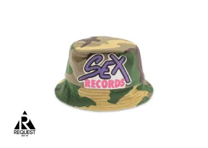 Sex Records Bucket Hat "Green Camouflage"