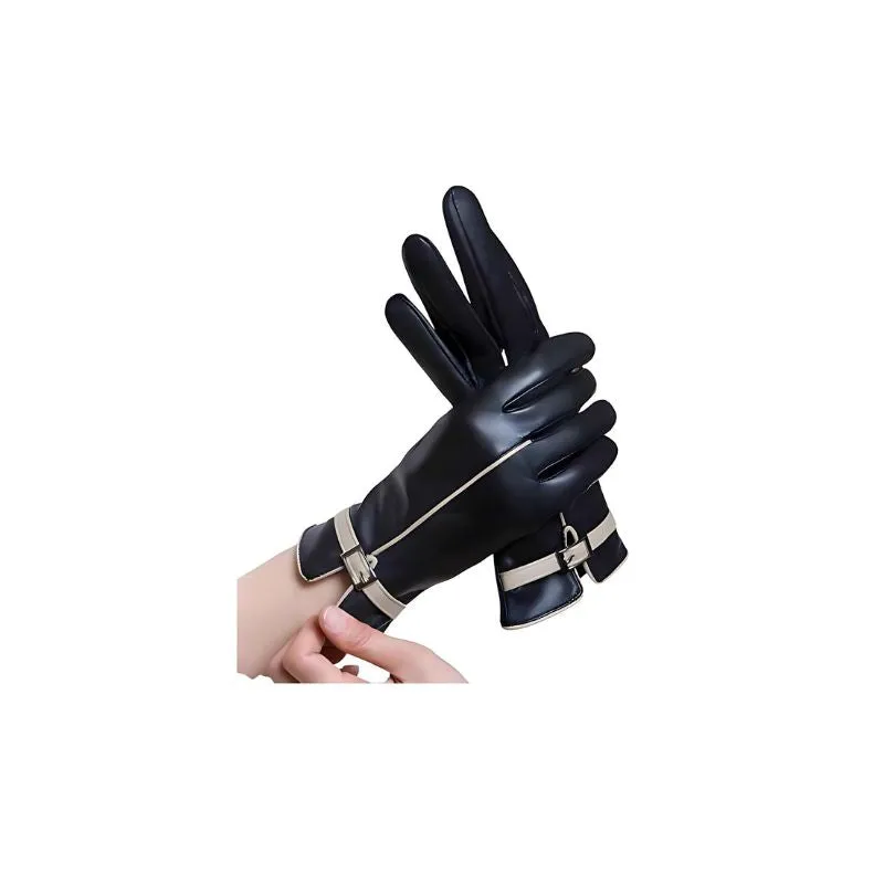 Sheepskin Leather Gloves Women
