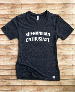 Shenanigan Enthusiast | Unisex Tri-Blend V-Neck T-Shirt