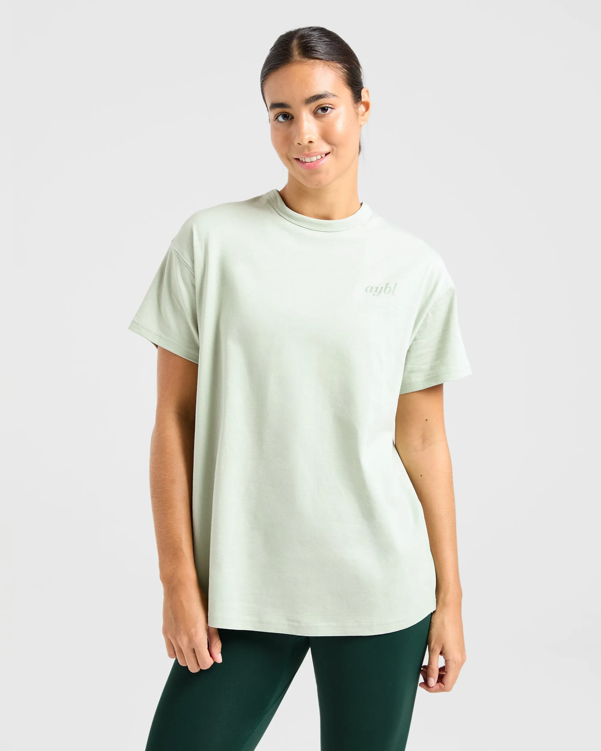 Show Yourself Kindness Oversized T Shirt - Green