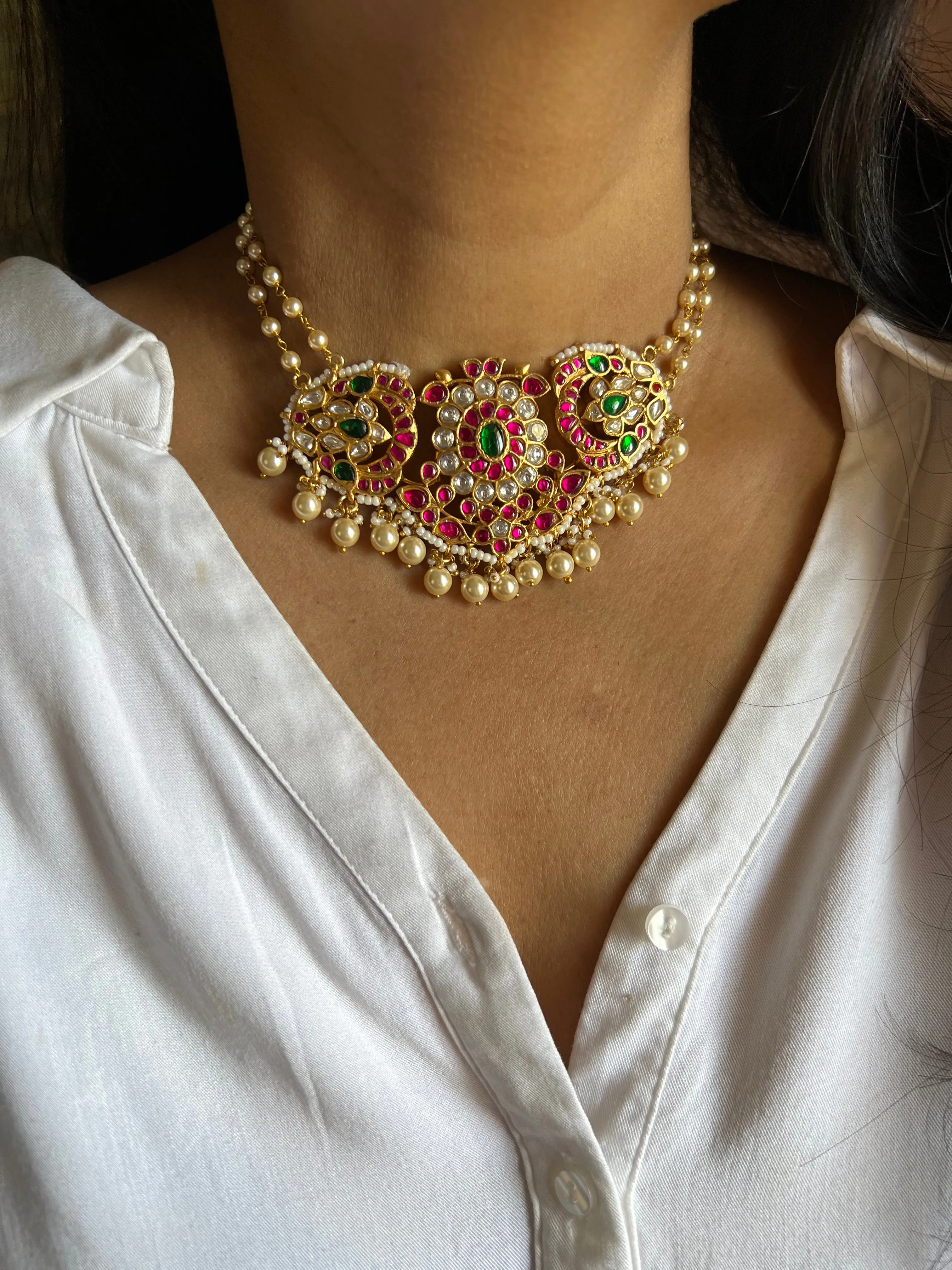 Signature Kempu Choker Necklace