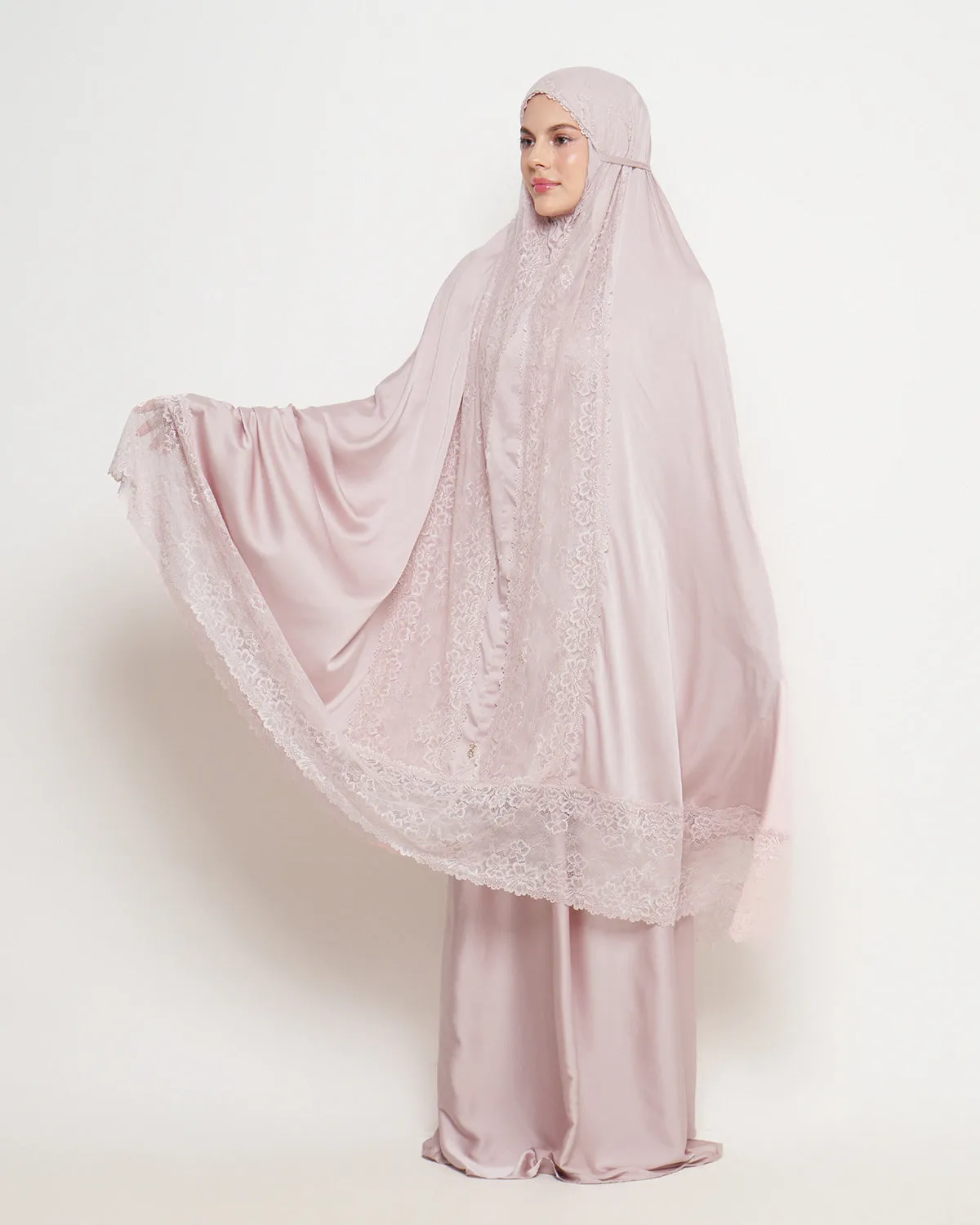 Signature Lace Prayer Set - Mauve