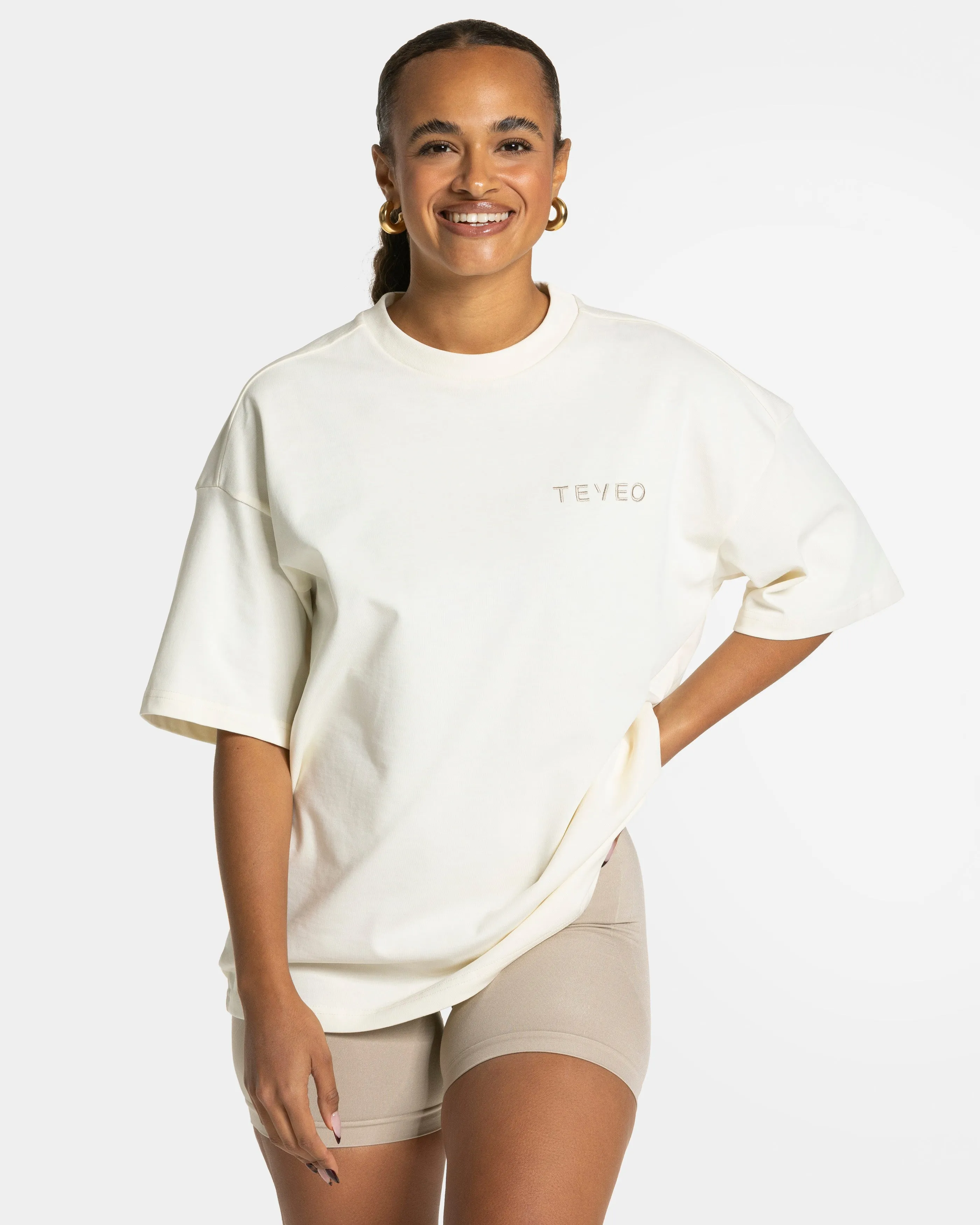 Signature Oversized T-Shirt "Latte"