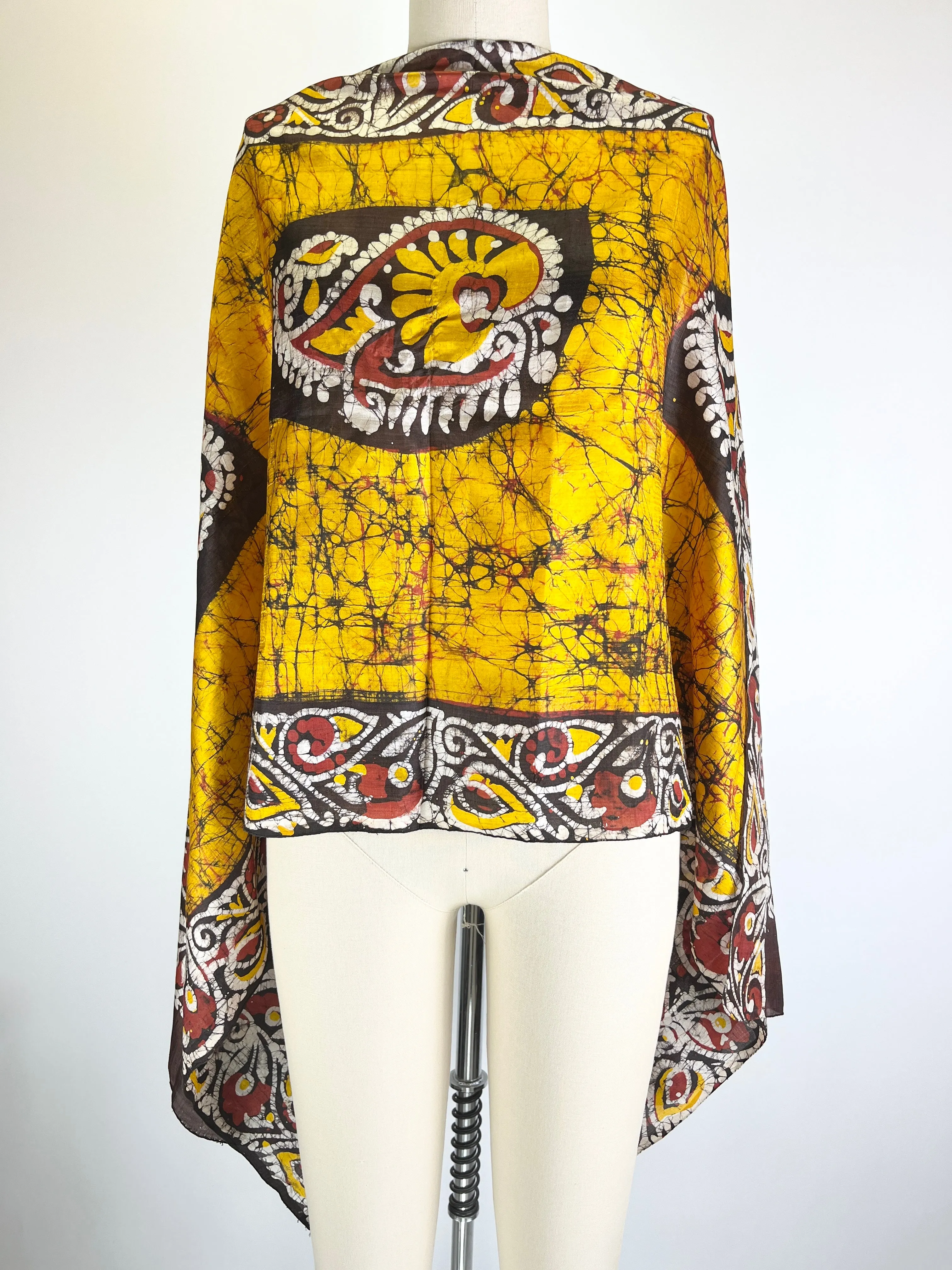 Silk Batik Long Scarf