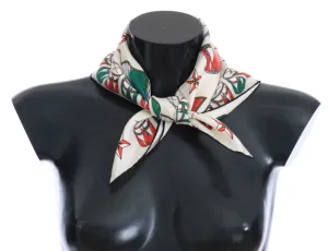 Silk Multicolor Italian Drum Scarf