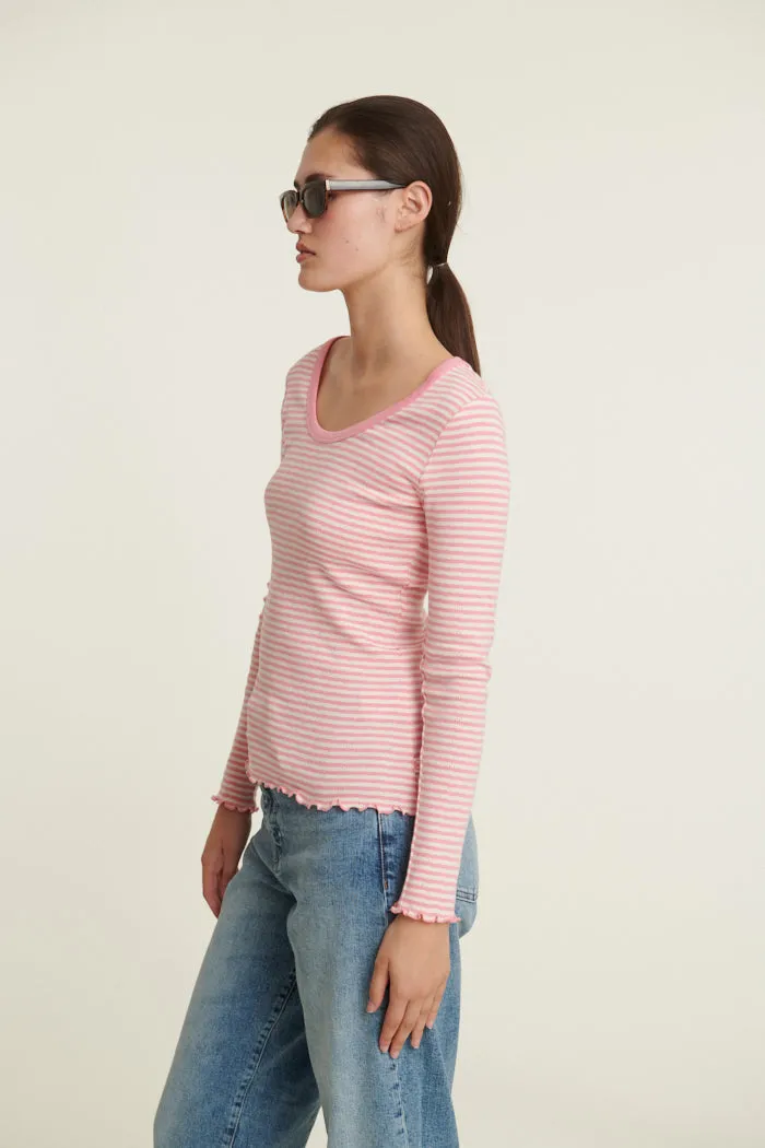 Silma LS Tee - Conch shell / birch