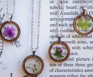Silver Botanical Necklaces