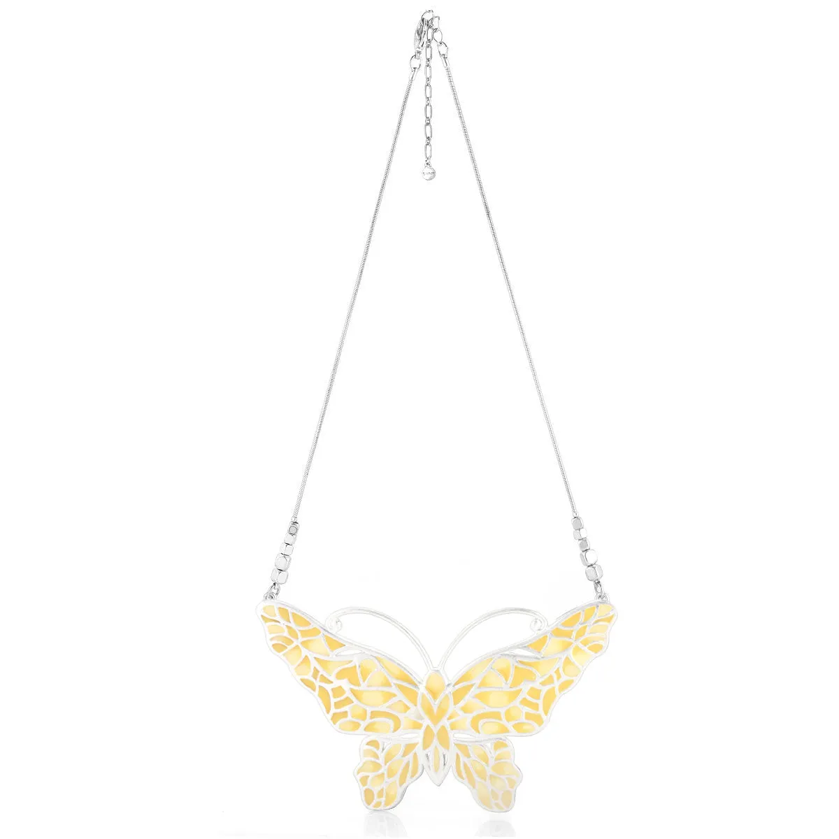 SILVER BUTTERFLY  NECKLACES #181YL1501 (8F9)