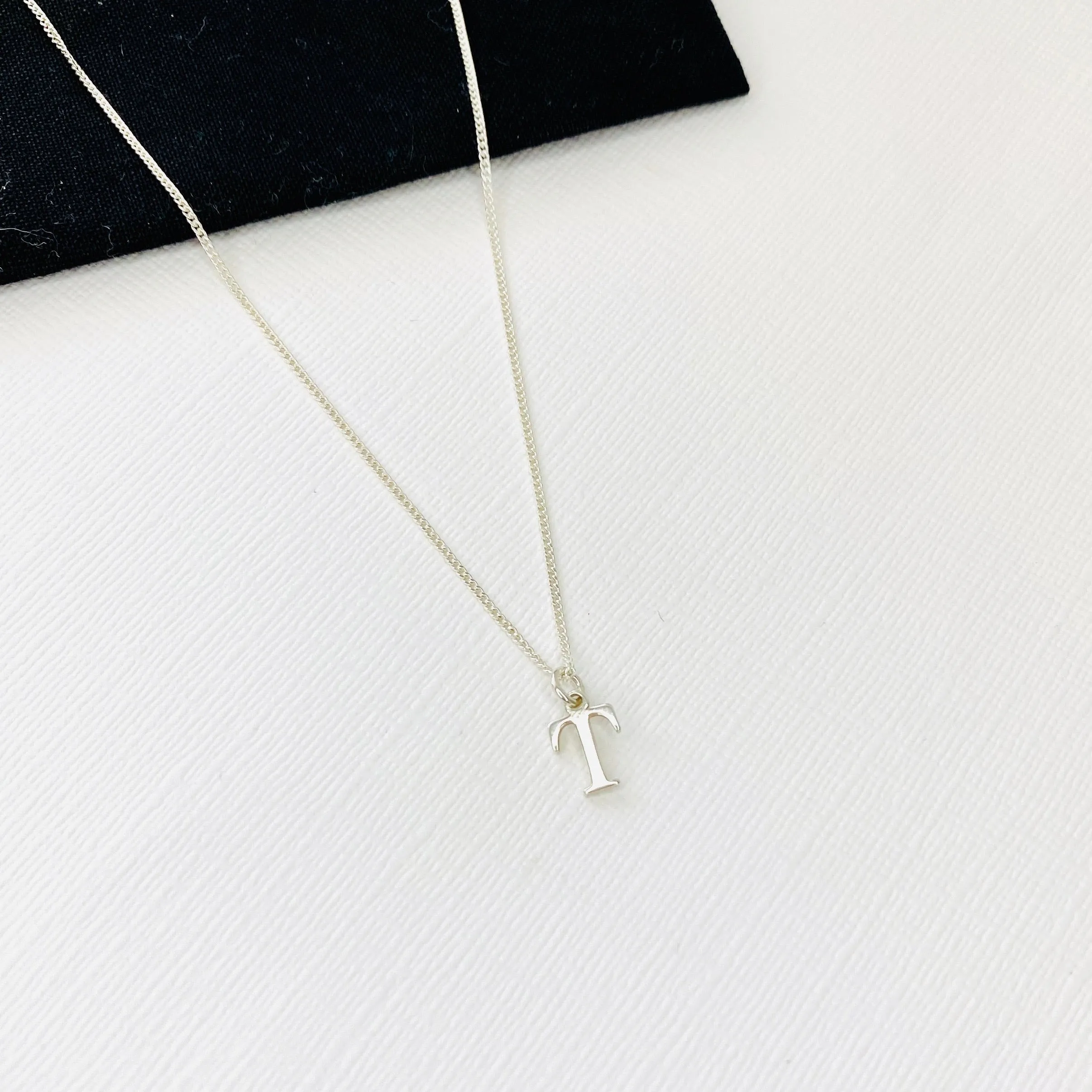 Silver Initial Necklace