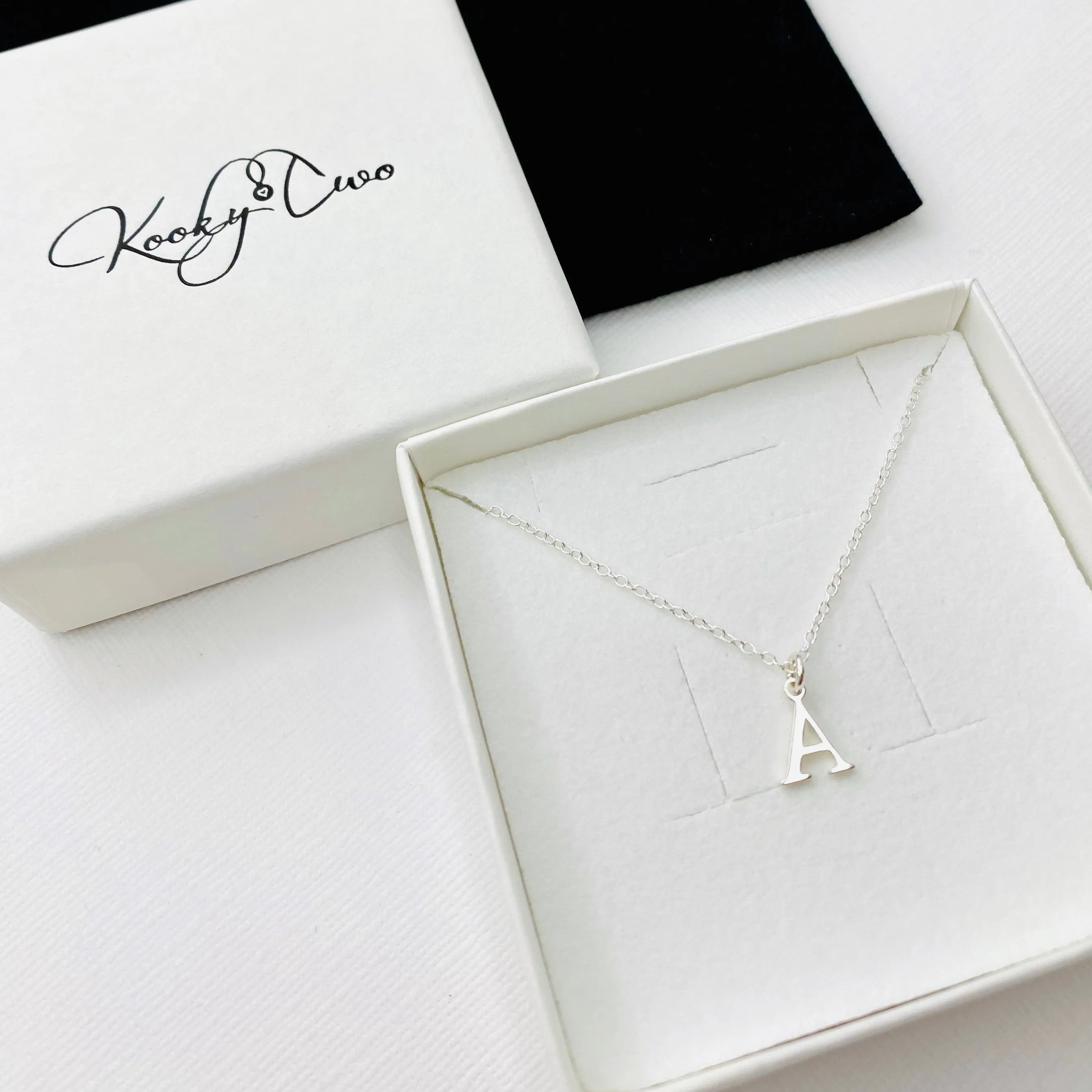 Silver Initial Necklace