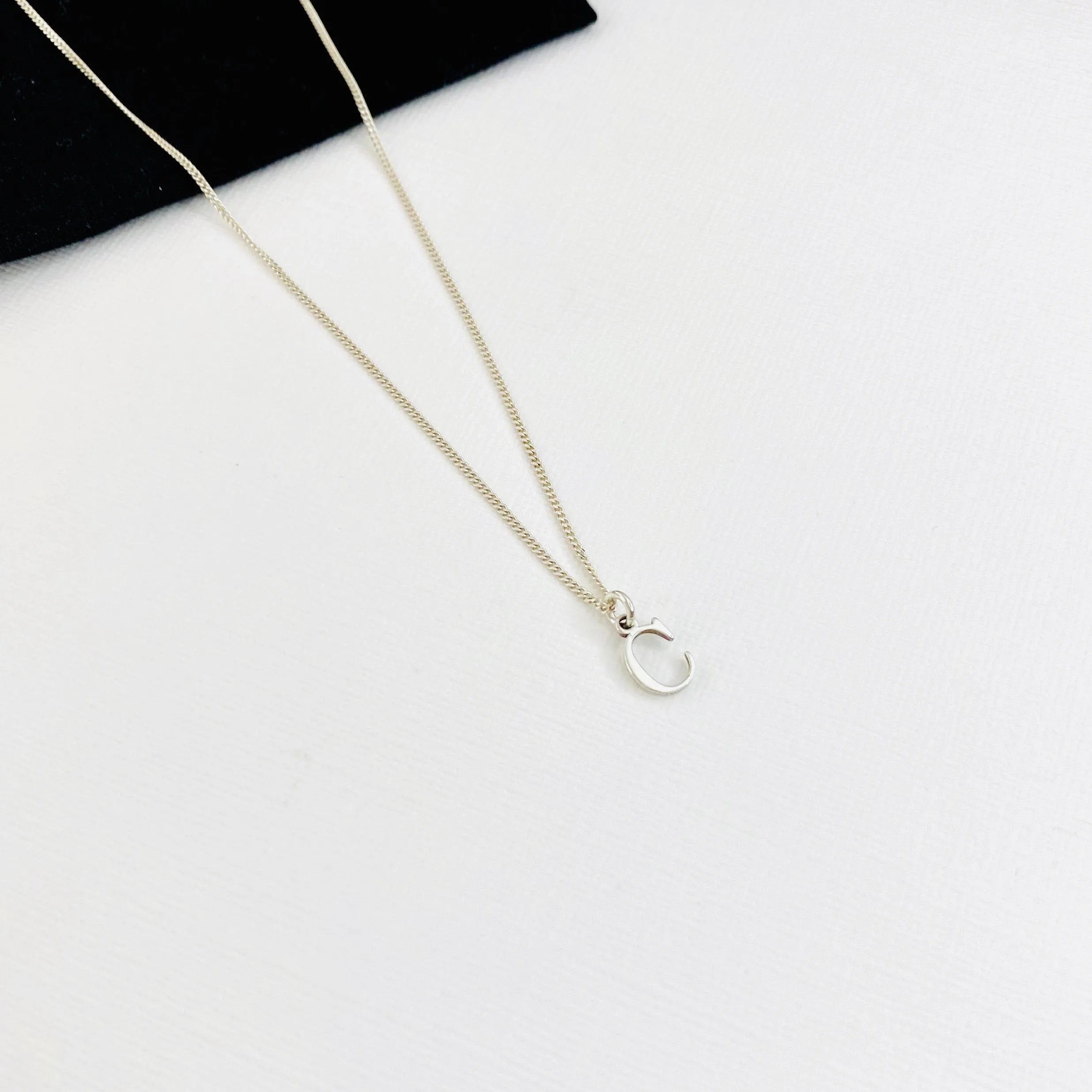 Silver Initial Necklace