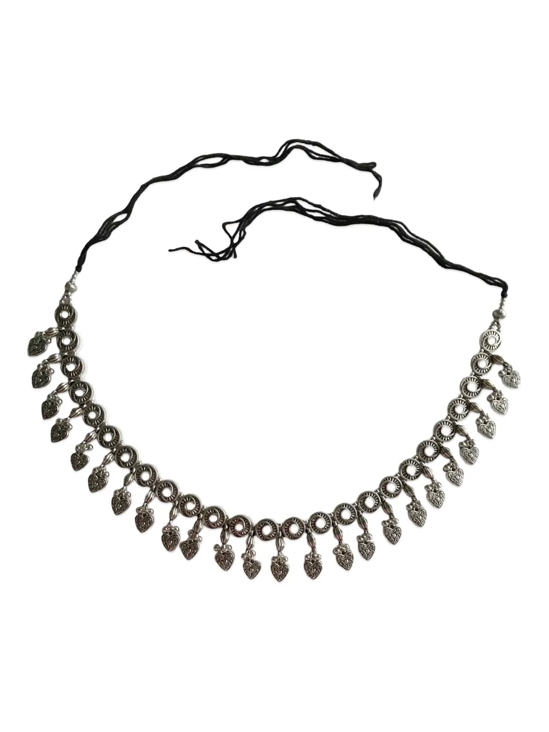 Silver Kamarbandh Mirror/Heart Belt