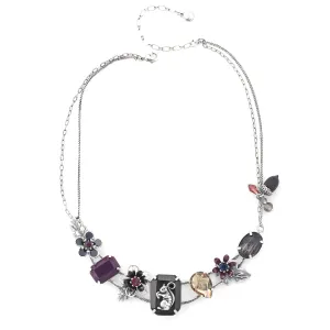 SILVER  NECKLACES #214BL1501 (1A13)