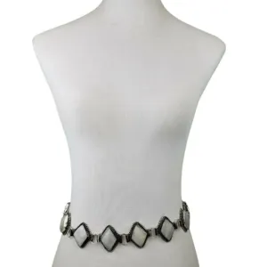 Silver Plated Adjustable Belt
