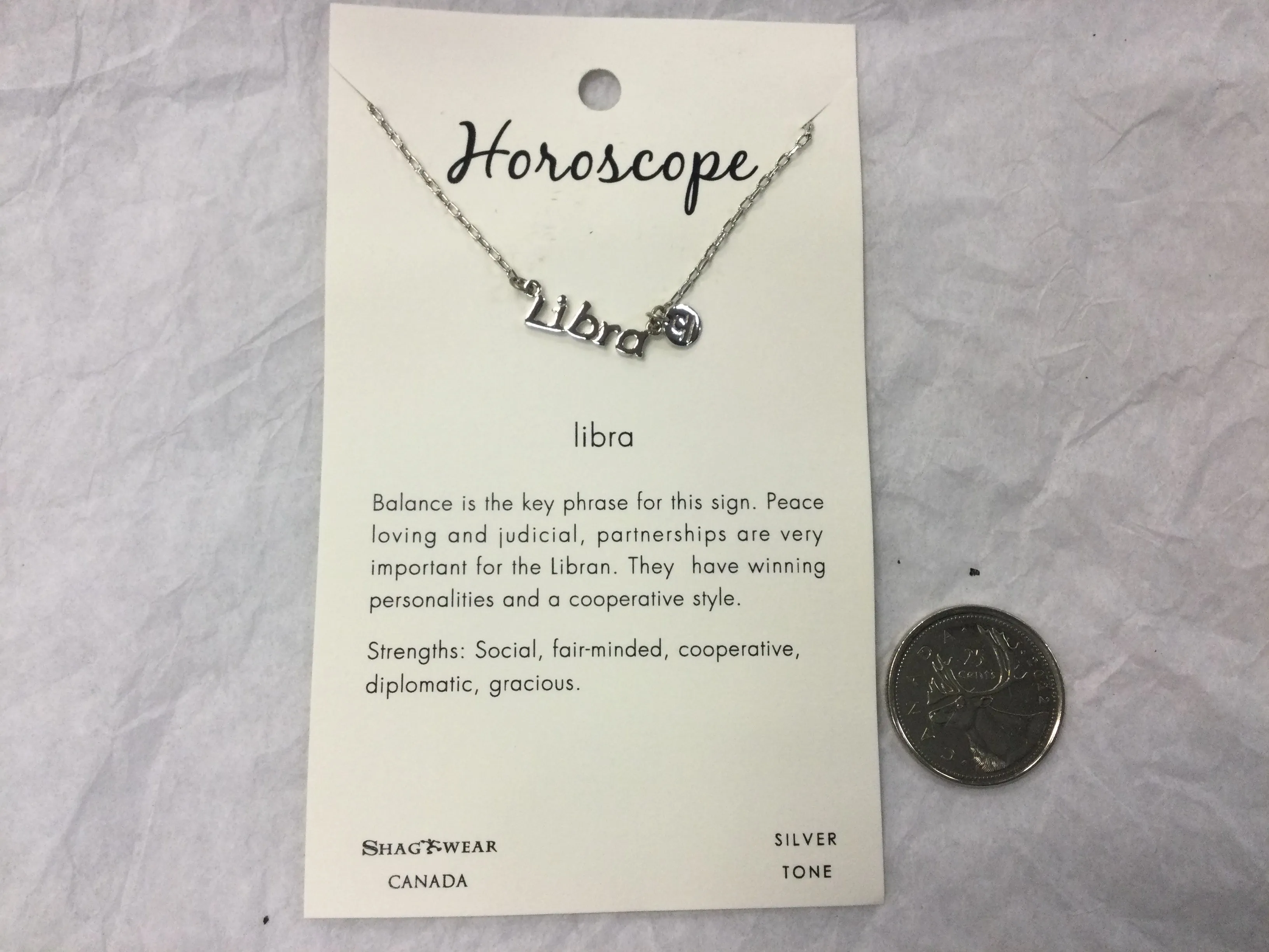 Silver Tone Horoscope Charm Necklaces