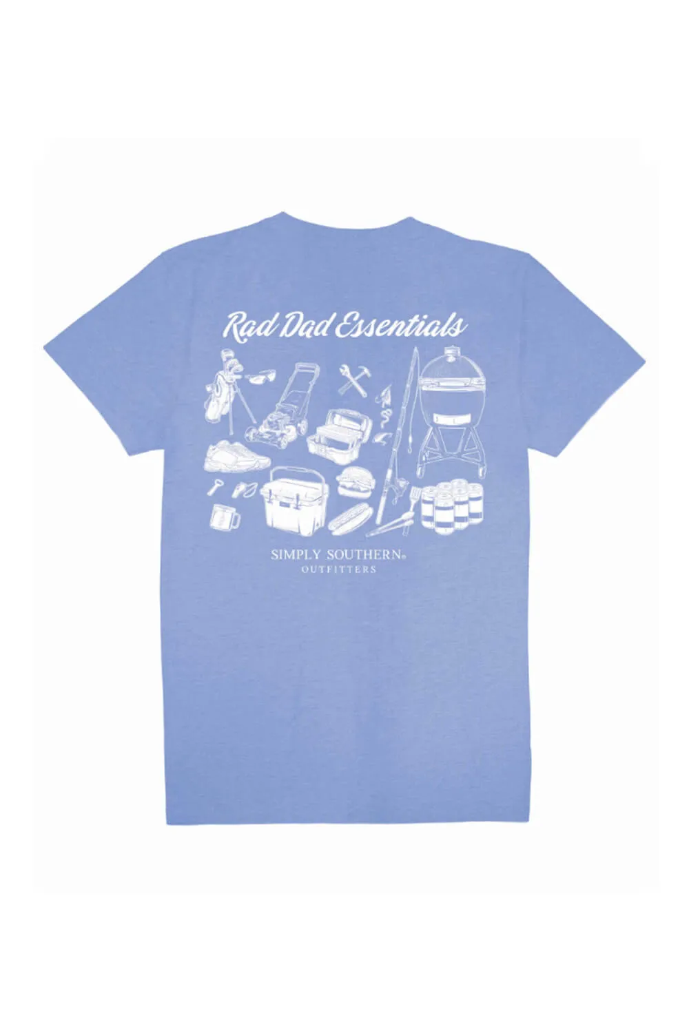 Simply Southern Rad Dad T-Shirt for Men in Brown | MN-SS-RADDAD-WAVE