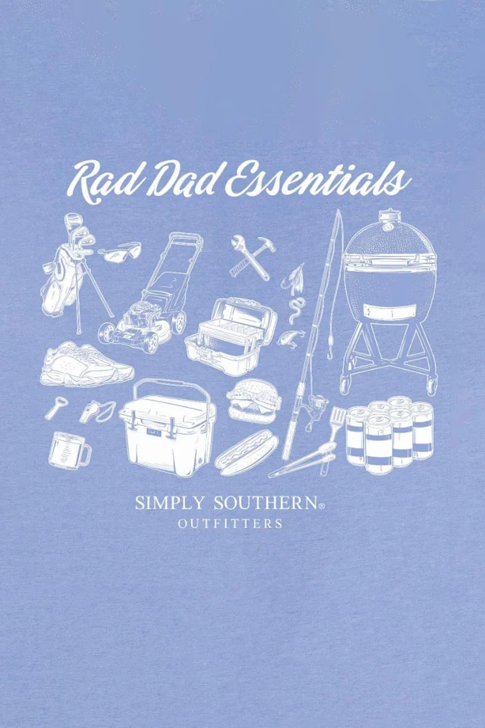 Simply Southern Rad Dad T-Shirt for Men in Brown | MN-SS-RADDAD-WAVE