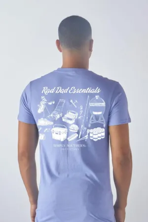 Simply Southern Rad Dad T-Shirt for Men in Brown | MN-SS-RADDAD-WAVE