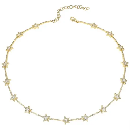 SIRIUS STAR DIAMOND CHOKER NECKLACE